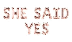 Rose all Day Rose Gold 16" Balloon Banner | Multiple phrases!